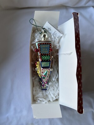 Christopher Radko New York Times Square 2000 Count Down 8'' Ornament 99-284-0 MIB
