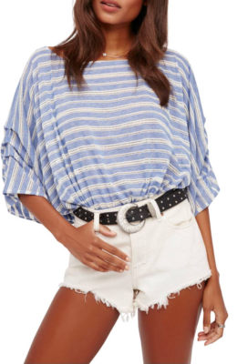 DESIGN - Chemise imprimée coupe carrée oversize avec col à revers