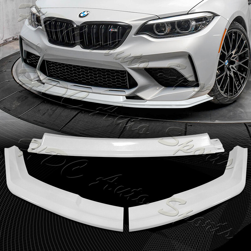 For 2016-2020 BMW M2 F87 RA-Style Painted WH Front Bumper Spoiler
