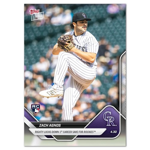2025 Topps Now 121 Zach Agnos