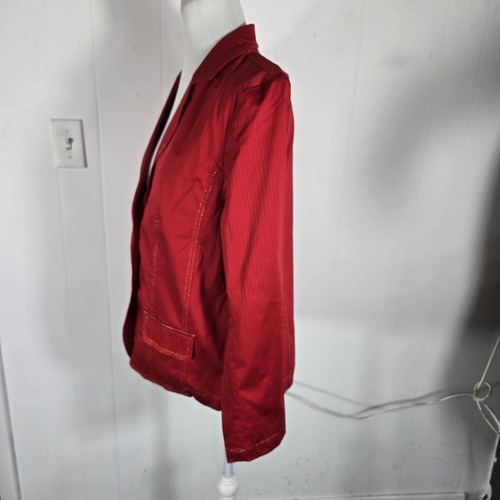 Dockie Brown Wms M Rot Gold Metallic Nähte Baumwolle Elasthan Jacke S5 - Bild 5 von 24