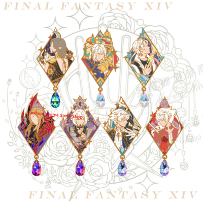 FINAL FANTASY XIV FF14 Zenos Emet Selch Estinien Wyrmblood Badge