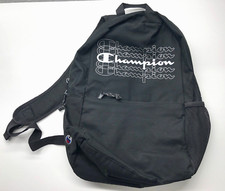 Champion Backpack Black Logo Mens Lightweight...