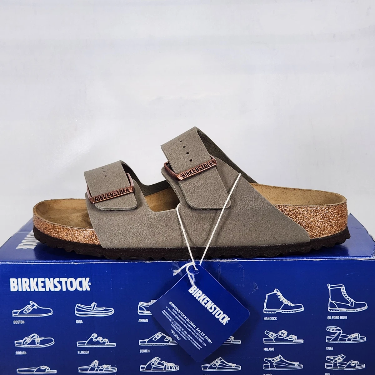 Birkenstock Gray Slide Sandals for Men for sale | eBay display picture 3