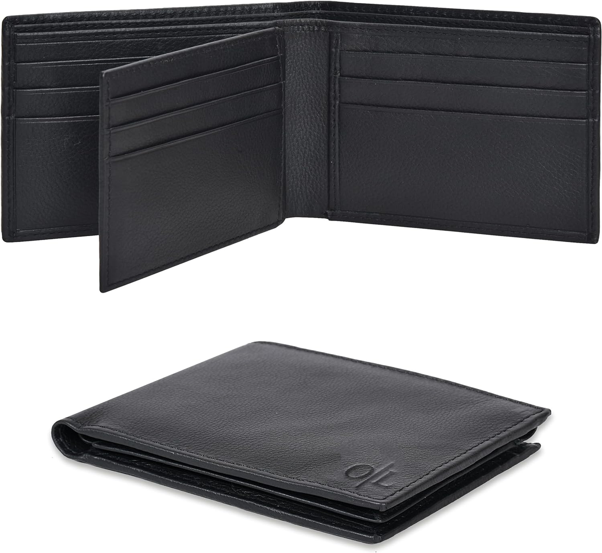 Cartera Para Hombre SERMAN BRANDS Carteras De Piel Genuino Con