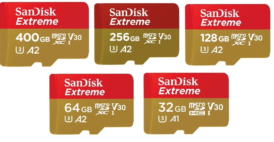 Tarjeta de memoria Sandisk Extreme Micro SD 32 GB 64 GB 128 GB 256 GB 512 GB 1 TB Foto 3 de 4