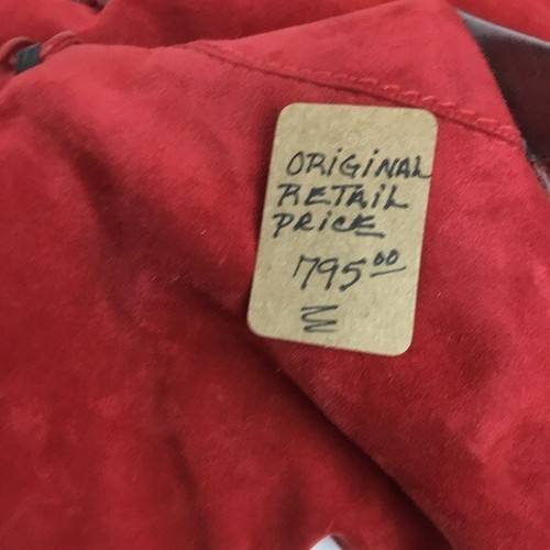 Andrea Pfister Botas de Gamuza Cuero Tacón Hasta la Rodilla para Mujer 8.5 Rojo - Imagen 7 de 13