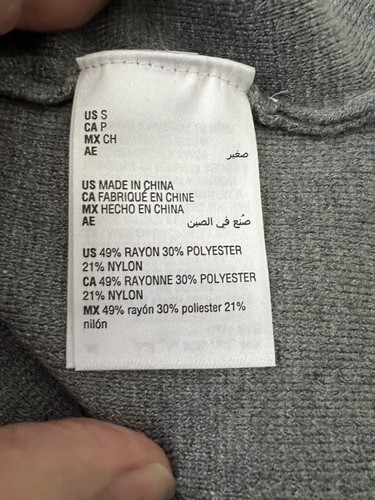 Charter Club Sz S NEW W/Tag ($99) Smokey Heather Long Cardigan Sweater W/Pockets - Picture 7 of 7