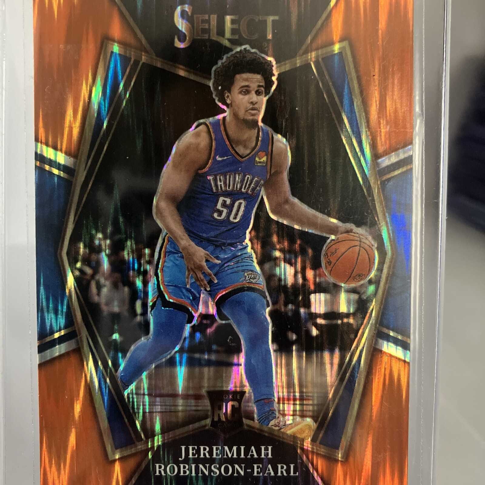 2021-22 Select Prizms Orange Flash #182 Jeremiah Robinson-Earl RC