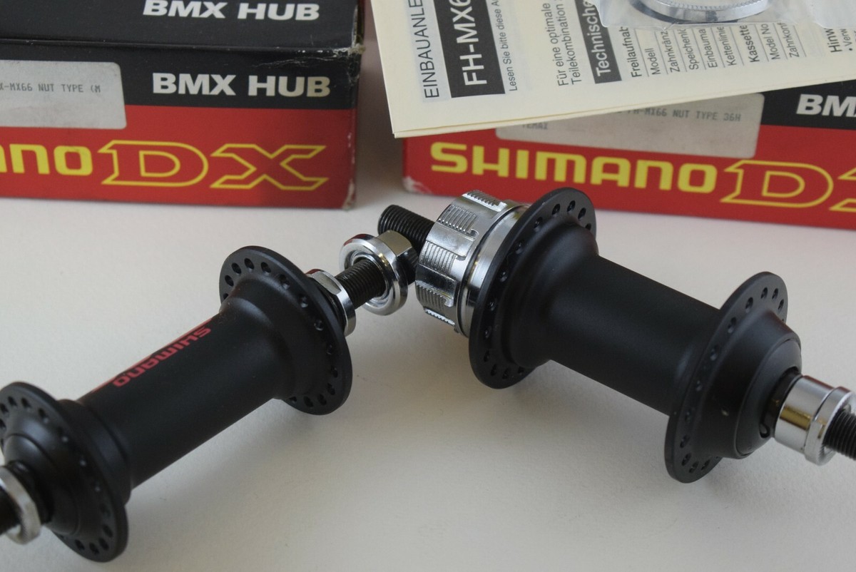 Shimano Hub Set DX Fh-mx66 36 Holes Matt Black Mid School