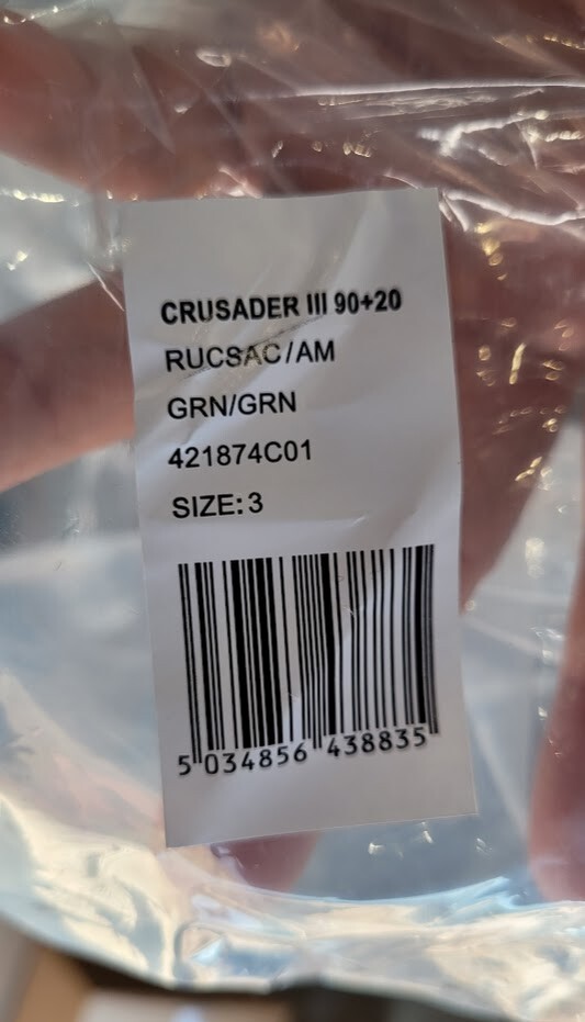 BERGHAUS CRUSADER III 90+20L OLIVE-DRAB BRAND NEW