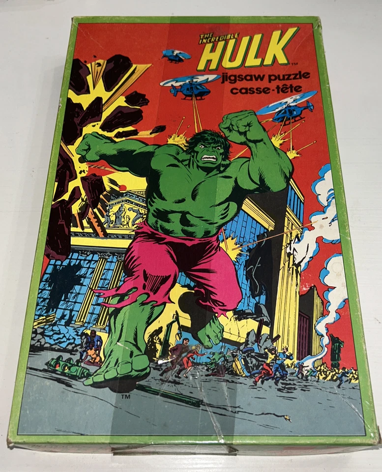 The Incredible Hulk Marvel 1980 300 Piece Jigsaw Puzzle by APC Canadian Vintage - Image 2 of 4