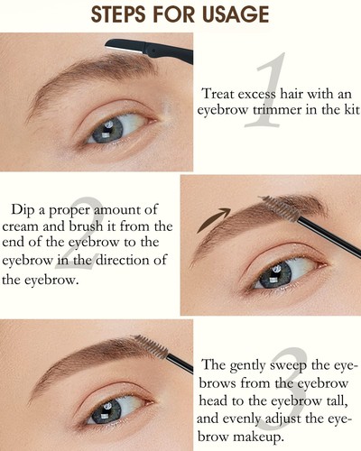 Waterproof Tinted Brow Gel-Long Lasting Smudge-Proof Liquid Eyebrow MakeupEye... - Picture 6 of 8