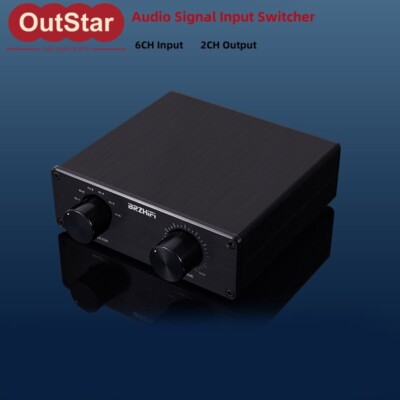 6-CH Audio Signal Input Switcher Passive Volume Preamplifier Controller FV6-VOL