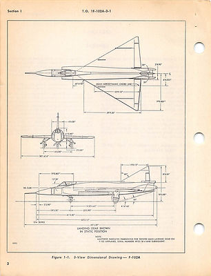 F-102A and TF-102A Structural Repair Handbook Flight Manual (CD