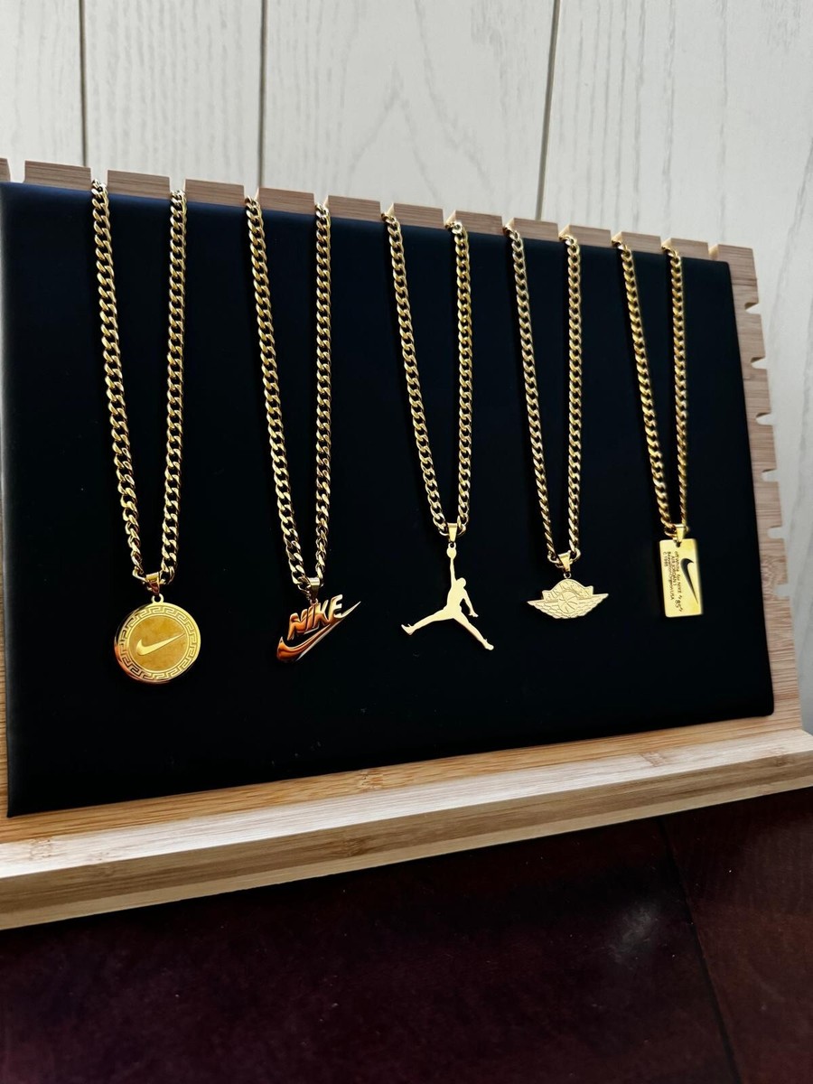nike air jordan gold pendant