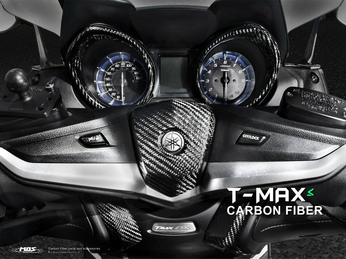 大特価! YAMAHA T-MAX530 リアル カーボン フロントパネル MOS Carbon Fiber Tachometer & Speedometer Covers for Yamaha TMAX