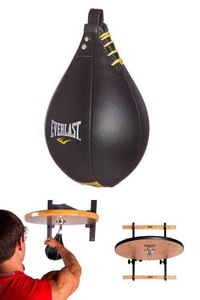 speed bag exercises boxing Leather Speed Punch Bag Workout Home Gym Boxing Punching Training MMA Everlast | eBay