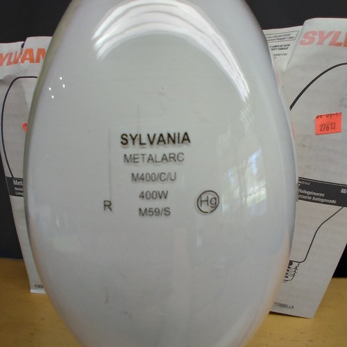 Sylvania Metalarc M400/C/U ED37 400W M59/S Metal Halide Light Bulbs Set Of 3 New - 第 3/8 張圖片