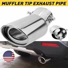 Muffler Tip Pipe Diameter 51-51mm Car Tail Pipe Exhaust Stainless Steel