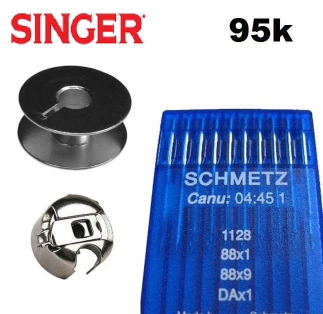 INDUSTRIAL NEEDLES, BOBBINS, BOBBIN CASE etc needles 88x1 DAx1 Fits SINGER 95K