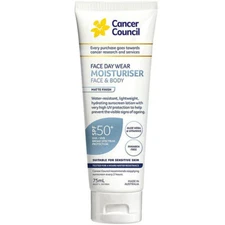 Cancer Council Moisturiser Matte Water Resistant Sunscreen SPF 50+ 75mL