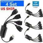 4X4 Port USB 2.0 High Speed Hub Octopus Splitter 480 Mbps for PC Laptop Notebook