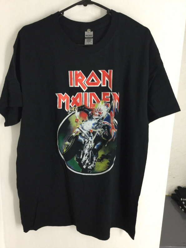 Iron Maiden Made In England T-Shirt Metallica Judas Priest Megadeth Black Sabb