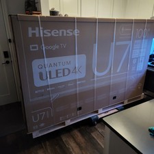Hisense - 100" Class U76 Series Qled 4k Uhd Smart Google Tv Brand New W/receipt!