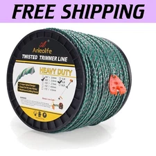 Durable .095-Inch Heavy Duty Twisted Trimmer Line Spool with Cutting Tool