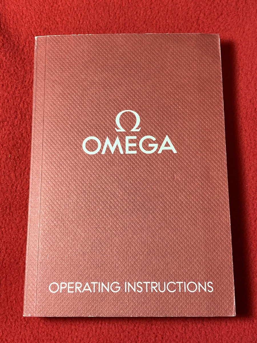 Omega Operating Instructions Watch Booklet/Manual/Guide Omega Operating Instructions Watch Booklet/Manual/Guide
