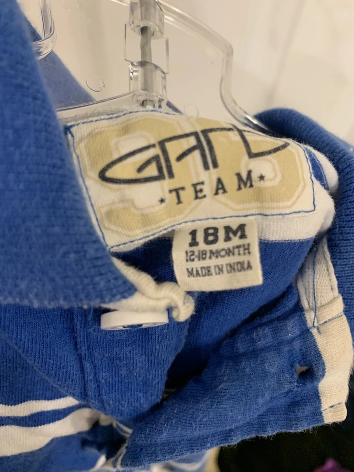 Garb Team KU Jayhawk University of Kansas Blue Infant Shortall 18 months - Image 3 of 3