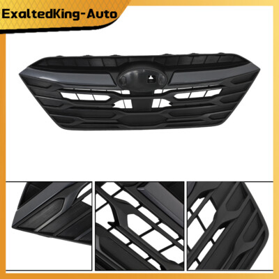 Black For 2023 2024 Subaru Outback Front Upper Grille Grill W/Camera Hole