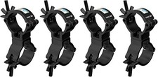 4 Pcs 2" Black Truss Swivel CouplerDual Lighting Clamp for F34 TrussMax Load ...