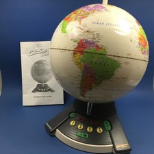 Vintage Working GeoSafari World Talking Globe Quiz Game ExploraToy 6490