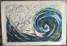 serigrafia materica di Mario Schifano