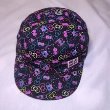 Youth Hello Kitty All Over Print Military Army Hat Cap Girls 4-16 NWOT