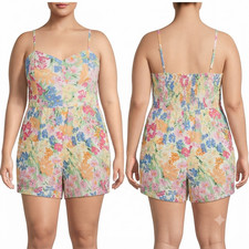 Old Navy Romper Floral Print Women's One-Piece Suit Plus XXL Casual Summer Wear