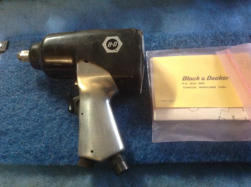 black & decker 1/2" air impact-type 2-6558, japan (nice shape)