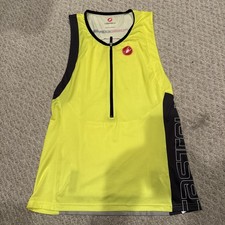 Castelli Rosso Corsa Men s Tri Triathlon Sleeveless Top Size 2Xl