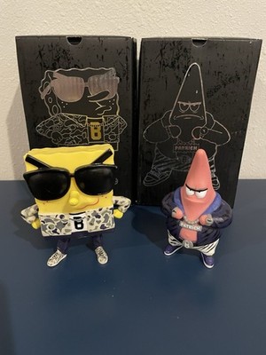 BAIT x Spongebob & Patrick Star aka Patrich Vinyl 4  Figure MINDstyle Lot of 2