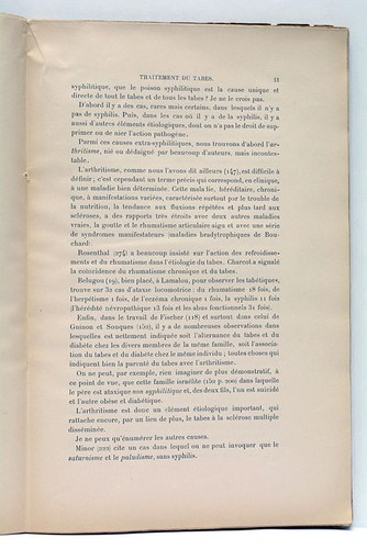 GRASSET RAPPORT SUR LES TRAITEMENTS DU TABES MONTPELLIER 1897 - Picture 4 of 6