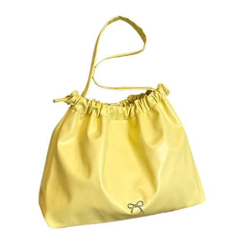 Stylish Pleated Shoulder Bag Large Capacity Soft PU Underarm Bags For Women - Picture 3 of 14