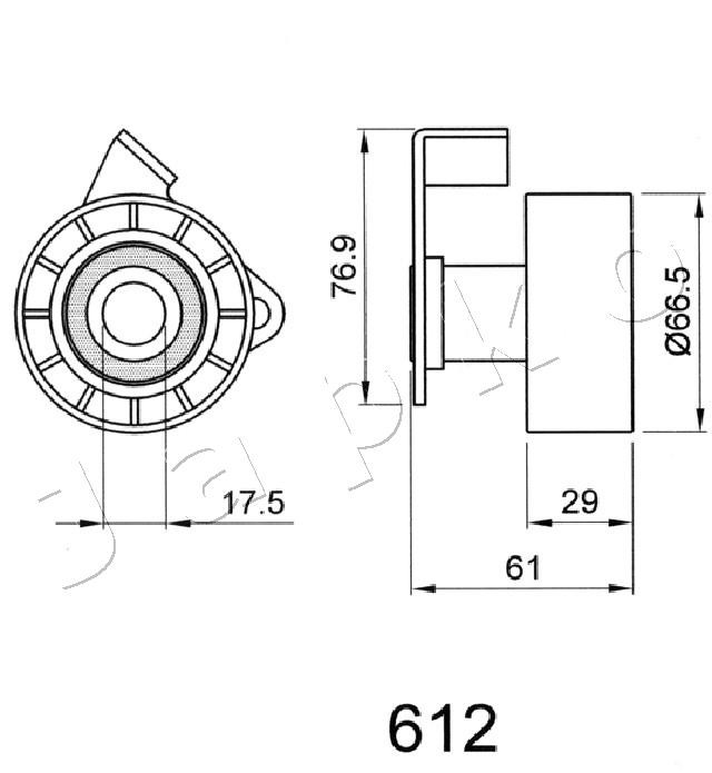 3x ✅Fits JAPKO 45612 TENSIONER, TIMING BELT  ⭐UK Seller⭐