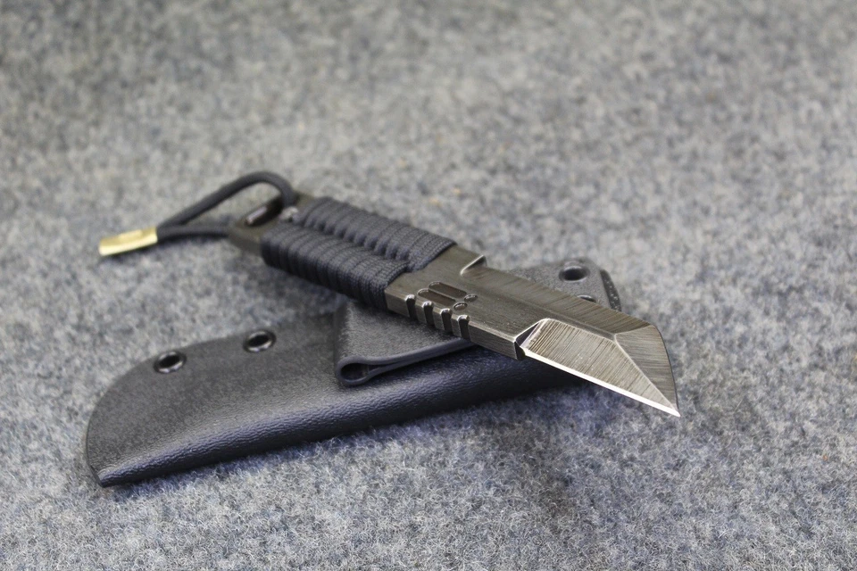 Integrity Implements AF3 Triton Gen3 Micro s35vn cuchillo de moler hueco artesanal Foto 3 de 4