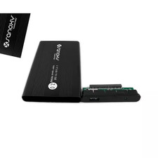 USB 2.0 External 2.5 In. HDD Enclosure Case for Pc/Mac, Ide Black