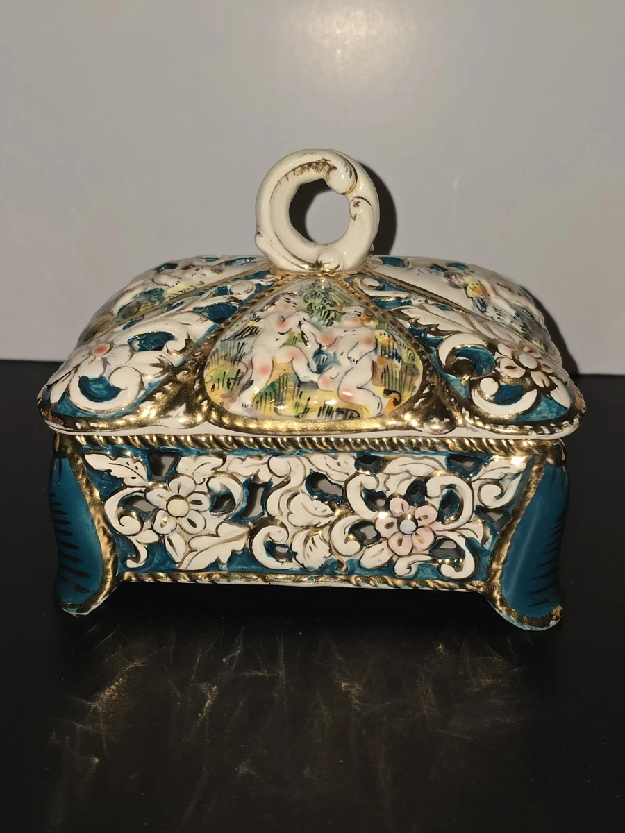 Capodimonte Box In Antique Ceramic & Porcelain Boxes for sale | eBay