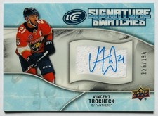 2018-19 Vincent Trocheck /150 ON CARD AUTO JERSEY SIGNATURE SWATCHES UD Ice