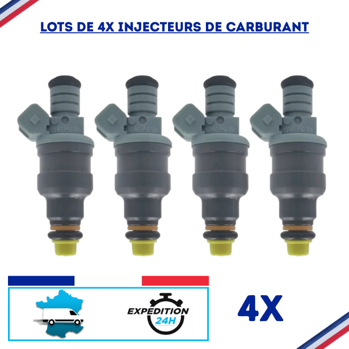 4 injecteurs carburant 0280150987 pour Peugeot 106 et Citroën Saxo