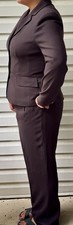 Nygard Collection Black 3-Button Blazer and Pleated Pant Suit Women  s Sz 14
